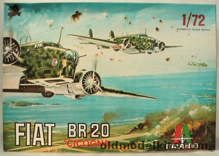 Italaerei 1/72 TWO Fiat Br-20 or BR-20M Cicogna, 103 plastic model kit